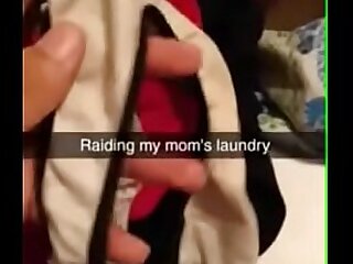 Playing with mom'_s panties